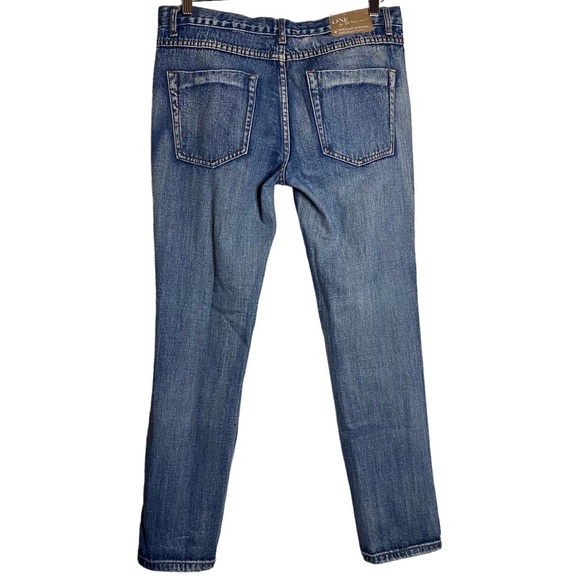 One by One Teaspoon Awesome Baggies Distressed Mid Rise Tapered Leg Jeans 29 - Picture 2 of 16